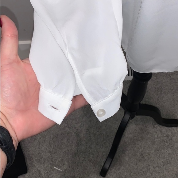 ASOS White Waterfall Blouse NWT - Picture 4 of 4